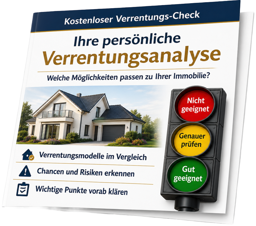 Persönliche Verrentungsanalyse: Mit unserem Leibrentenrechner die mögliche Leibrente berechnen und Immobilienverrentungsmodelle vergleichen.
